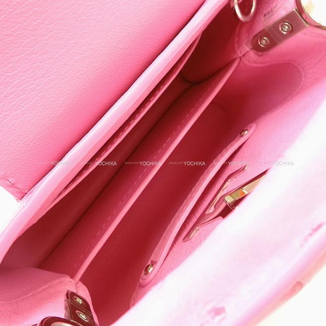 LOUIS VUITTON ルイ・ヴィトン ハンドバッグ ”カプシーヌ ミニ" ピンク オーストリッチ N94089 新品