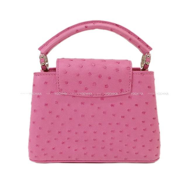 LOUIS VUITTON ルイ・ヴィトン ハンドバッグ ”カプシーヌ ミニ" ピンク オーストリッチ N94089 新品