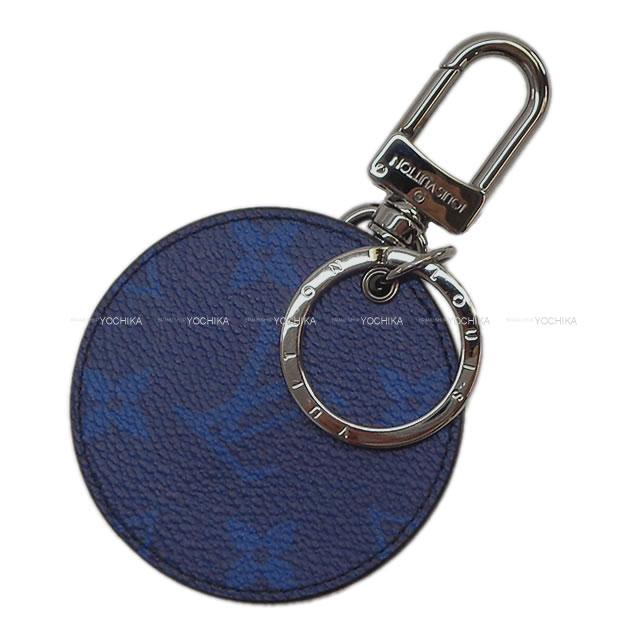 ルイ・ヴィトン バッグチャーム キーリング ポルトクレ モノグラム スプリット シルバーXブルー MP1962 新品未使用