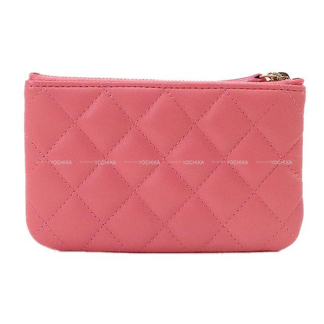 CHANEL シャネル カジノ ラッキーチャーム クローバー マトラッセ ポーチ A82417 ピンク 新品未使用