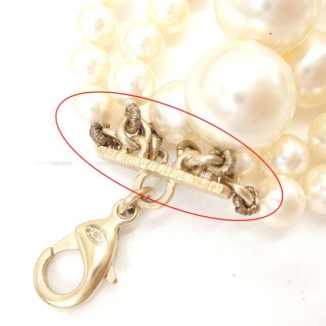 CHANEL シャネル ココマーク 6連 パールホワイト ブレスレット ゴールド金具 新品未使用