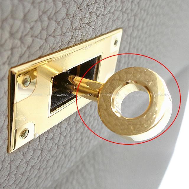 HERMES エルメス ハンドバッグ ケリー32 内縫い トゥルティールグレー トゴ ゴールド金具 展示新品