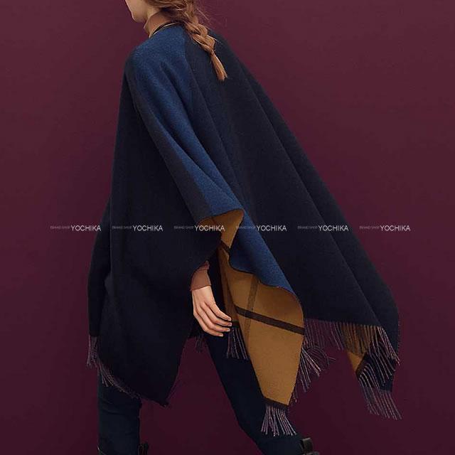 HERMES エルメス リバーシブル タッセル ポンチョ