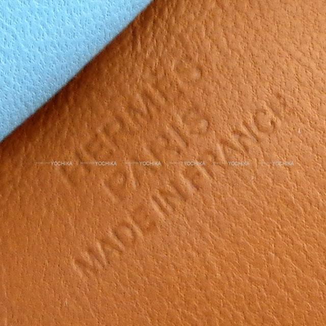 美品希少 HERMESエルメス クロシェット ブラウンx白ステッチ