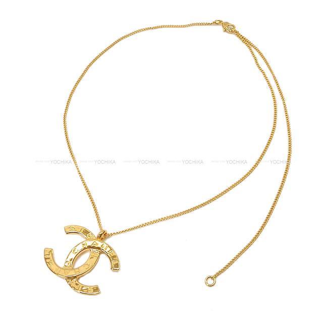2020年 秋冬 新作 CHANEL シャネル ビッグココマーク ロゴ ネックレス ゴールド金具 AB4587 新品