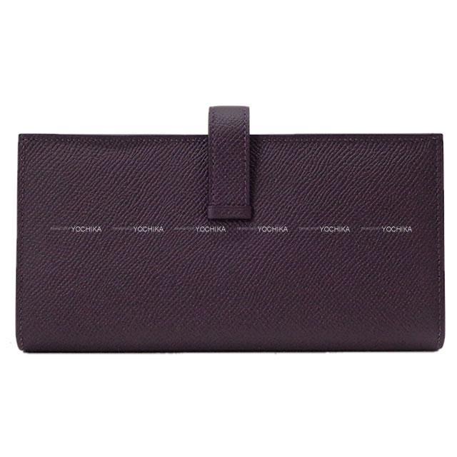 HERMES エルメス 長財布 ベアンスフレ ヴェルソ レザン/アネモネ エプソン ゴールド金具 新品