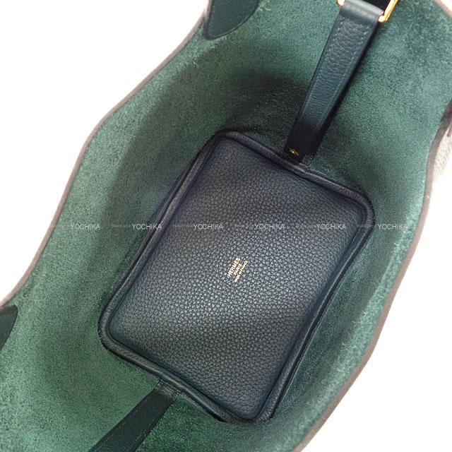 人気 HERMES ピコタンロック PM ヴェールシプレ トートバッグ HERMES エルメス ハンドバッグ ピコタンロック 18 PM ヴェール
