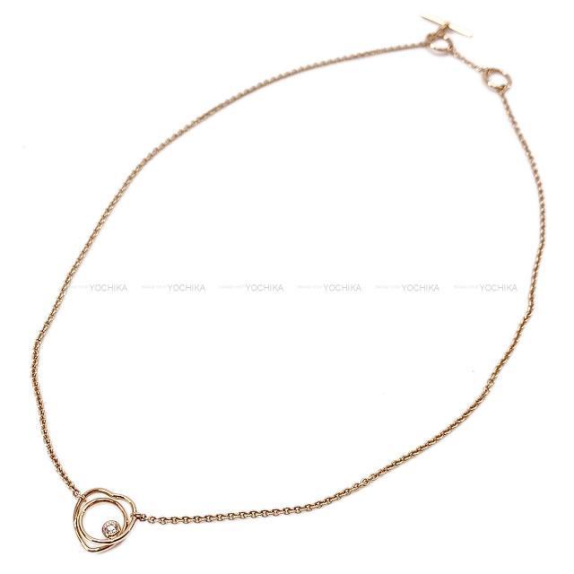 HERMES エルメス ペンダント ネックレス "ヴェルティージュ・クール" TPM ピンクゴールド K18