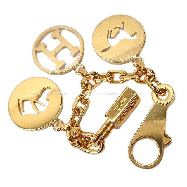 HERMES エルメス カデナ付 バッグチャーム キーチェーン アミュレット4 "ブルロック" ゴールド 新品未使用