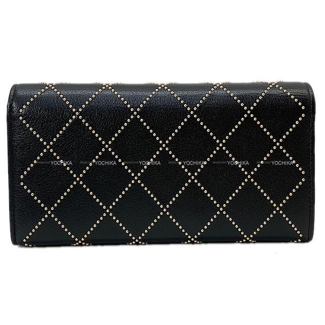 シャネル ココマーク ブリオン チェーン マトラッセ フラップ 長財布 黒(ブラック) ゴートスキン AP0021 新品