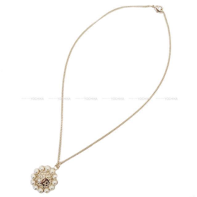 2020年 新作 CHANEL シャネル ラウンドパール ココ マトラッセ ネックレス ゴールド金具 AB0652 新品