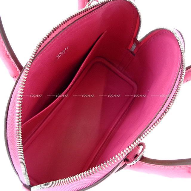 HERMES エルメス ショルダーバッグ ボリード 1923 ミニ ローズティリアン オーストリッチ シルバー金具 新品未使用