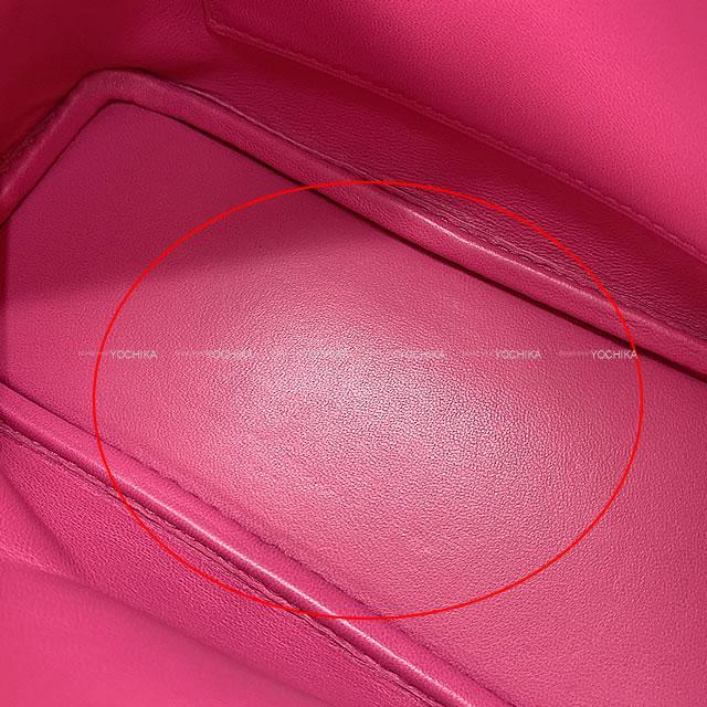 HERMES エルメス ショルダーバッグ ボリード 1923 ミニ ローズティリアン オーストリッチ シルバー金具 新品未使用