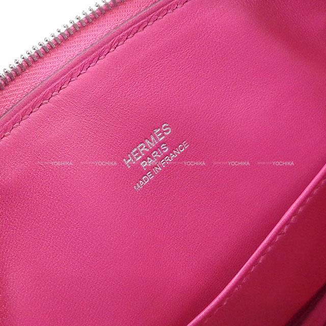 HERMES エルメス ショルダーバッグ ボリード 1923 ミニ ローズティリアン オーストリッチ シルバー金具 新品未使用