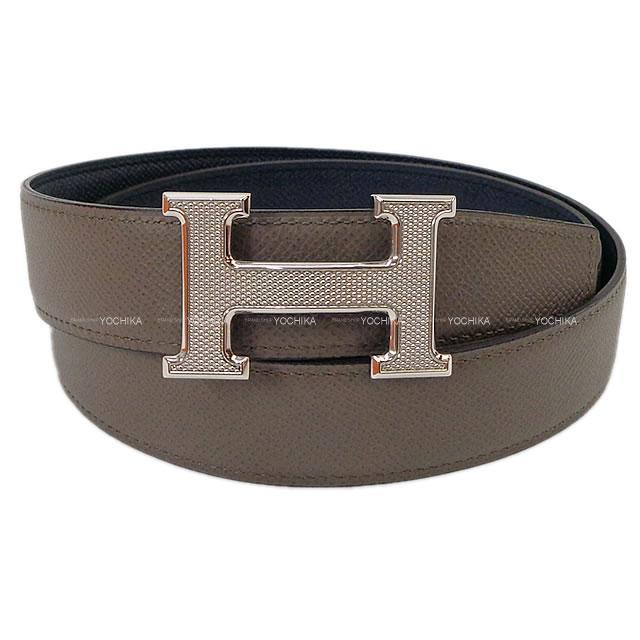 HERMES エルメス "コンスタンス 32" Hベルト #85 ブルーインディゴ/エタン エプソン ギロッシュ金具 新品未使用