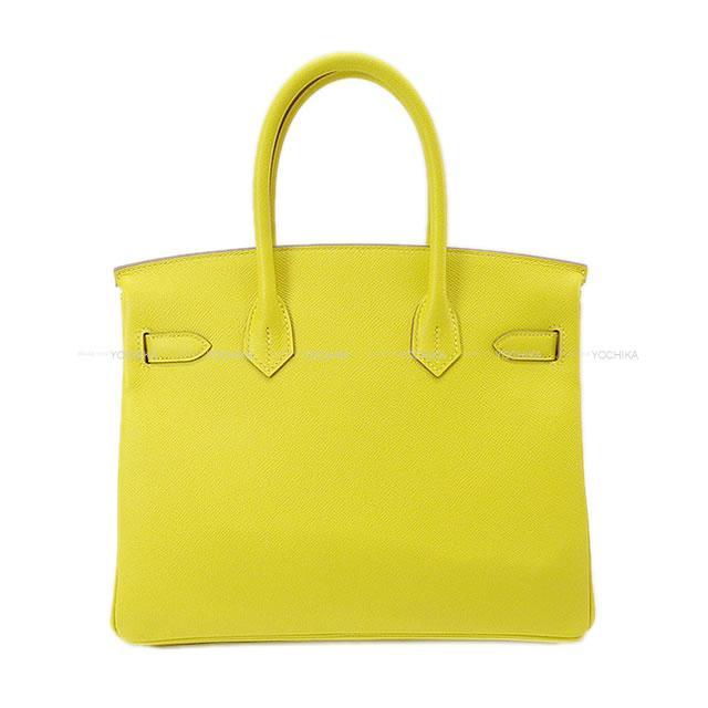 HERMES エルメス ハンドバッグ バーキン30 ライム エプソン ゴールド金具 新品