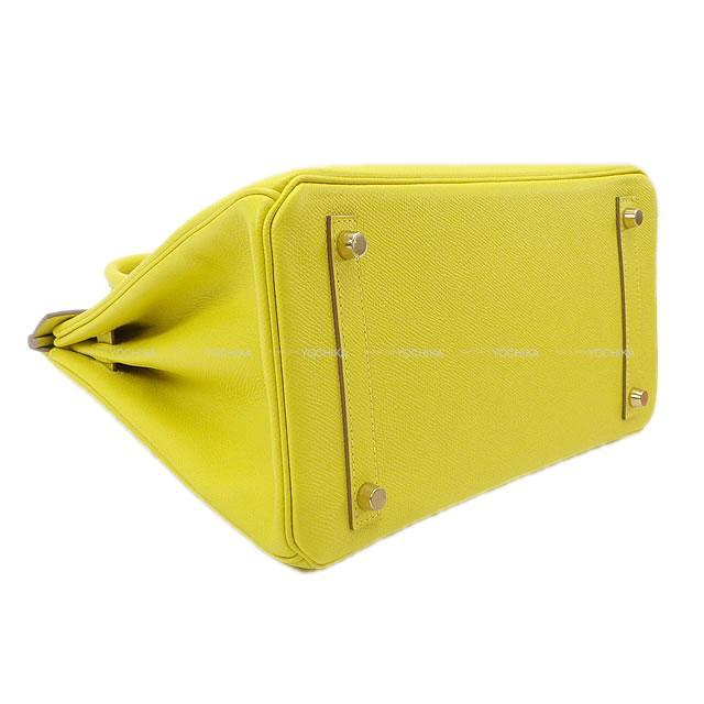 HERMES エルメス ハンドバッグ バーキン30 ライム エプソン ゴールド金具 新品