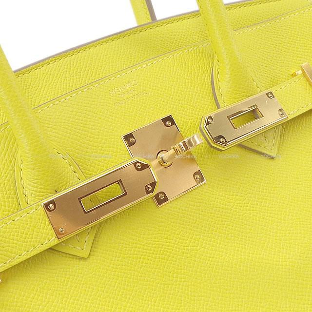 HERMES エルメス ハンドバッグ バーキン30 ライム エプソン ゴールド金具 新品