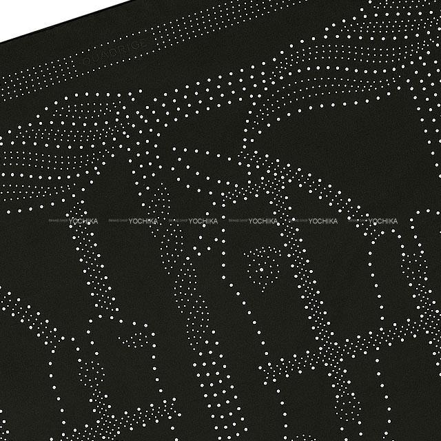 HERMES エルメス スカーフ パンチング カレ90 カドリージュ 黒(ブラック) シルク100% 新品