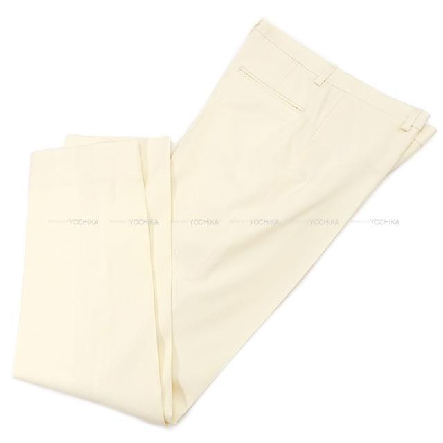 HERMES エルメス レディース シガレットパンツ スラックス #34 エクリュ ウール100% 新品未使用
