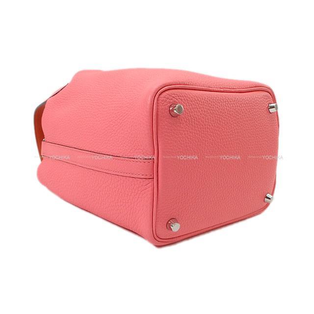 HERMES エルメス ハンドバッグ ピコタンロック エクラ 18 PM ローズアザレ/テールバテュー