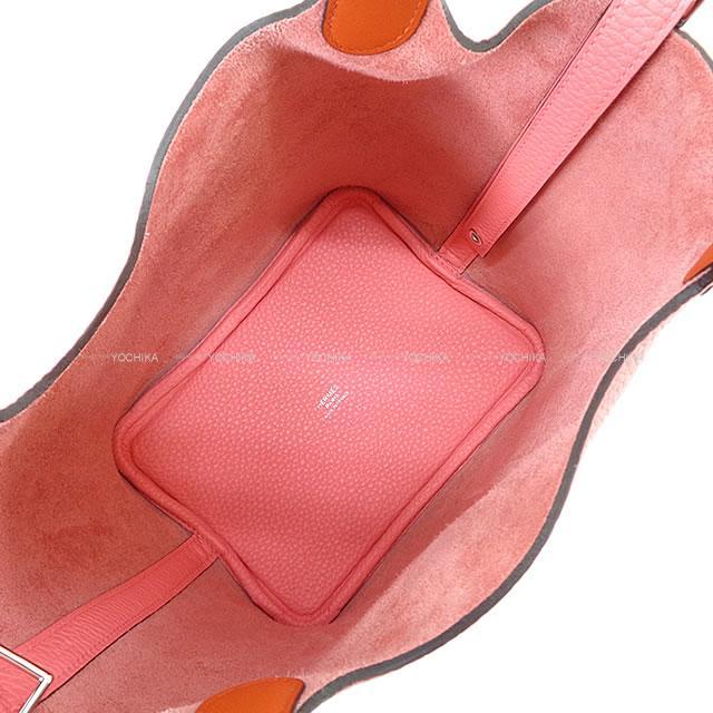 HERMES エルメス ハンドバッグ ピコタンロック エクラ 18 PM ローズアザレ/テールバテュー