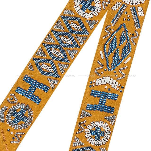 HERMES エルメス スカーフ ツイリー ケリーアンペルル ミール/ブルー  