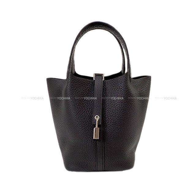 HERMES エルメス ハンドバッグ ピコタンロック 18 PM タッチ 黒