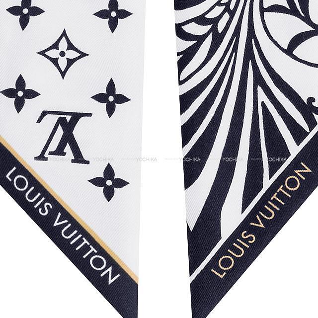 ルイ・ヴィトン スカーフ バンドーBB グラフィックモノグラム ブラゾン マリンX白Xベージュ MP2658 新品