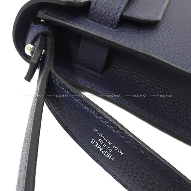 エルメス クラッチポーチ バッグ "ケリーデペッシュ25" ブルーニュイ トゴ シルバー金具 新品