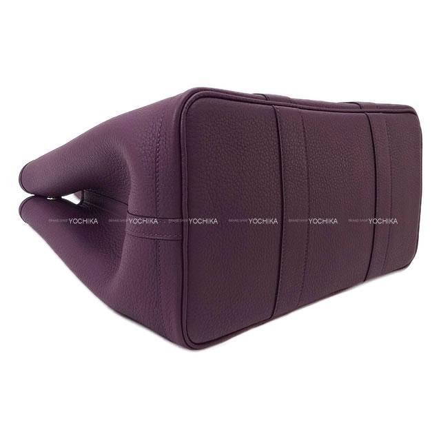 エルメス ガーデンパーティー36 オールレザー カシス HERMES エルメス トートバッグ ガーデンパーティ 36 PM オール
