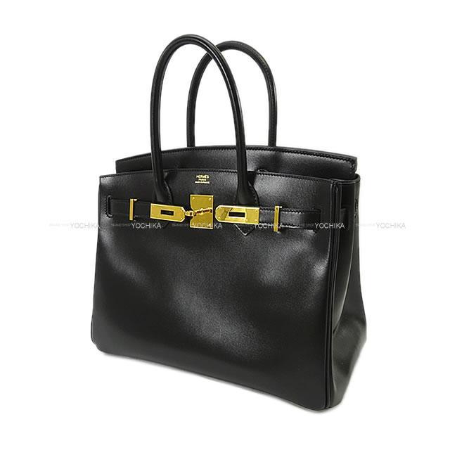 HERMES エルメス ハンドバッグ バーキン30 黒(ブラック) ボックスカーフ ゴールド金具 展示新品