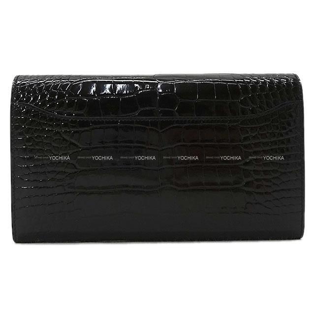 HERMES エルメス 長財布 コンスタンスロング ヴェルソ 黒 クロコダイル アリゲーター 新品
