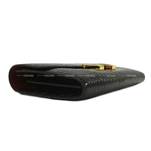 HERMES エルメス 長財布 コンスタンスロング ヴェルソ 黒 クロコダイル アリゲーター 新品