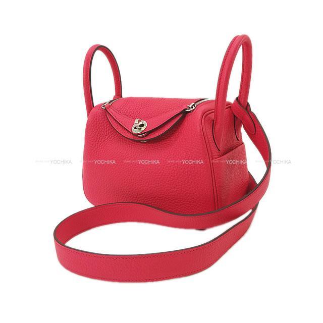 HERMES エルメス 2Way ショルダーバッグ リンディ ミニ 20 ローズエクストリーム トリヨン シルバー金具 新品