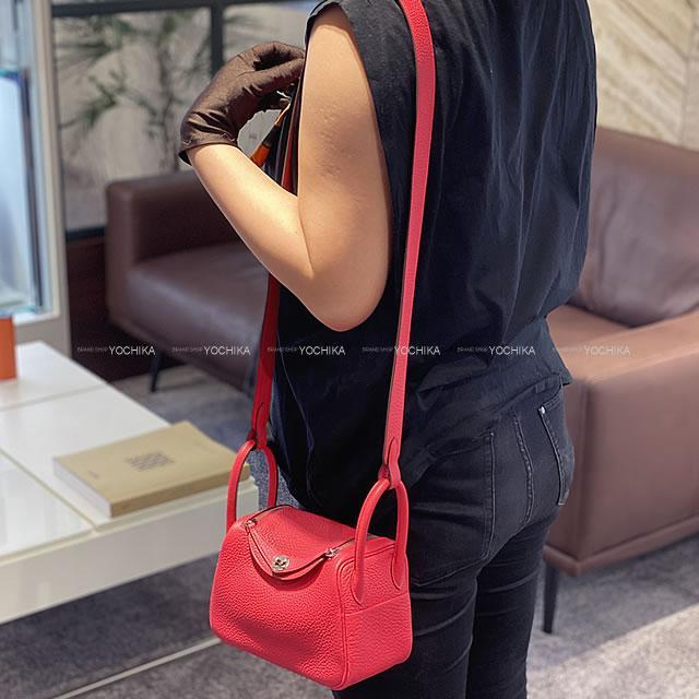 HERMES エルメス 2Way ショルダーバッグ リンディ ミニ 20 ローズエクストリーム トリヨン シルバー金具 新品