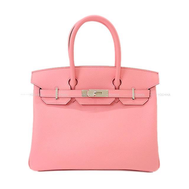 HERMES エルメス ハンドバッグ バーキン30 ローズコンフェッティ エプソン シルバー金具 新品