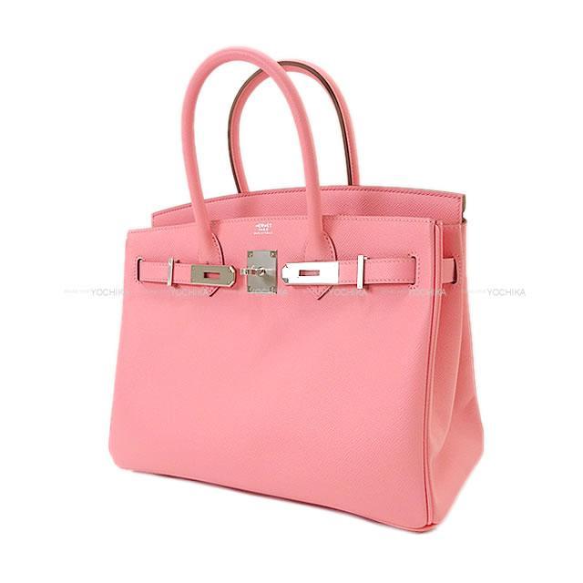 HERMES エルメス ハンドバッグ バーキン30 ローズコンフェッティ エプソン シルバー金具 新品