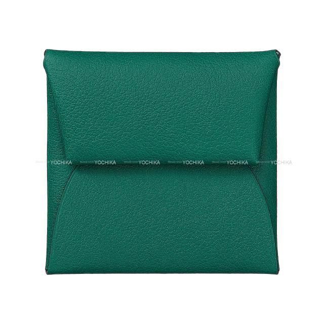 HERMES エルメス バスティア ヴェルソ コインケース マラカイト/ブルーアトール エバーカラー シルバー金具 新品