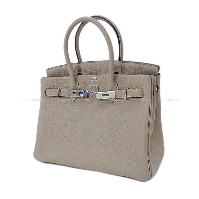 HERMES エルメス ハンドバッグ バーキン30 トゥルティールグレー トゴ シルバー金具 新品未使用