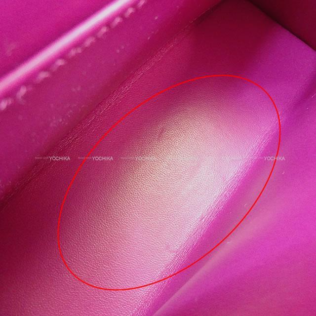 HERMES エルメス ショルダーバッグ ケリー ミニ ドゥ ケリー 外縫い ローズパープル シェーブル シルバー金具 新品同様