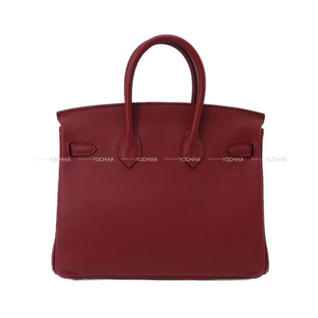 HERMES エルメス ハンドバッグ バーキン25 ルージュヴィフ ヴォージョナサン シルバー金具 新品