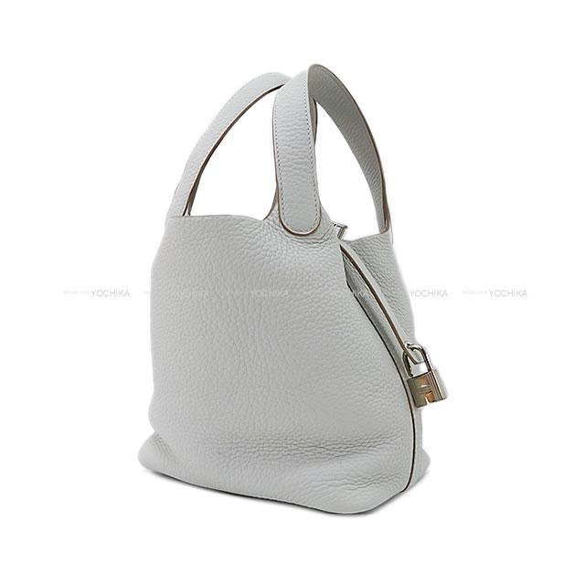 HERMES エルメス ハンドバッグ ピコタンロック 18 PM グリス