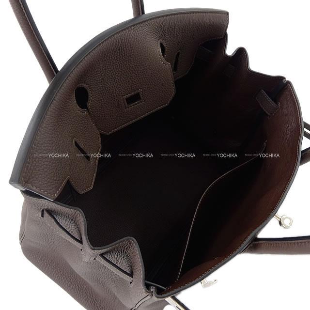 HERMES エルメス ハンドバッグ バーキン30 エベンヌ トゴ シルバー金具 新品