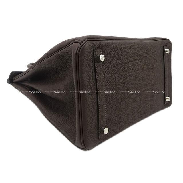 HERMES エルメス ハンドバッグ バーキン30 エベンヌ トゴ シルバー金具 新品