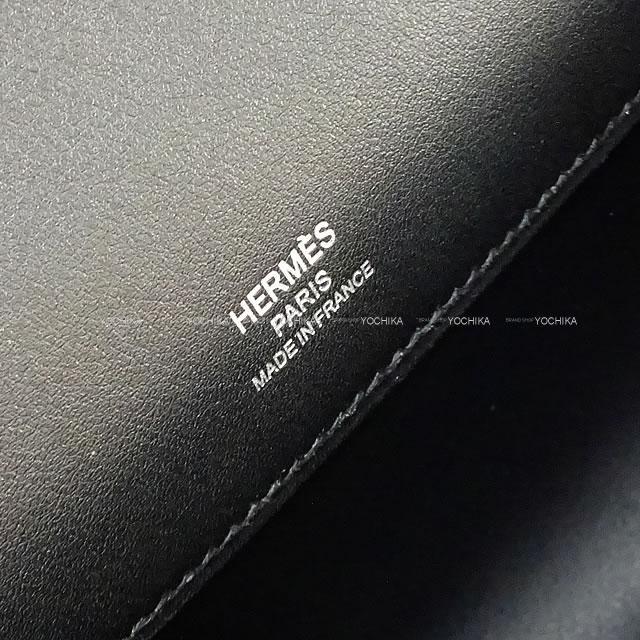 エルメス クラッチ ハンドバッグ ケリーカット 黒(ブラック) スイフト シルバー金具 新品