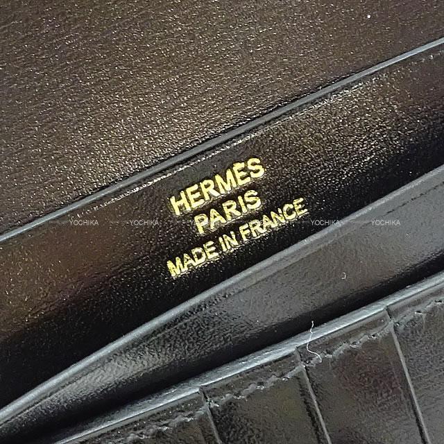 HERMES エルメス 財布 ベアンコンパクト 黒(ブラック) ボックスカーフ ゴールド金具 新品未使用