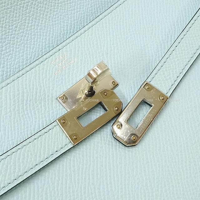 HERMES エルメス 長財布 ケリーウォレット ロング ブルーゼフィール エプソン シルバー金具 新品未使用