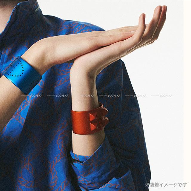Hermes エルメス ブレスレット カフ バングル コリエドシアン ノアールインテンス 黒 メタルマット サンセットアルミニウム T2 新品