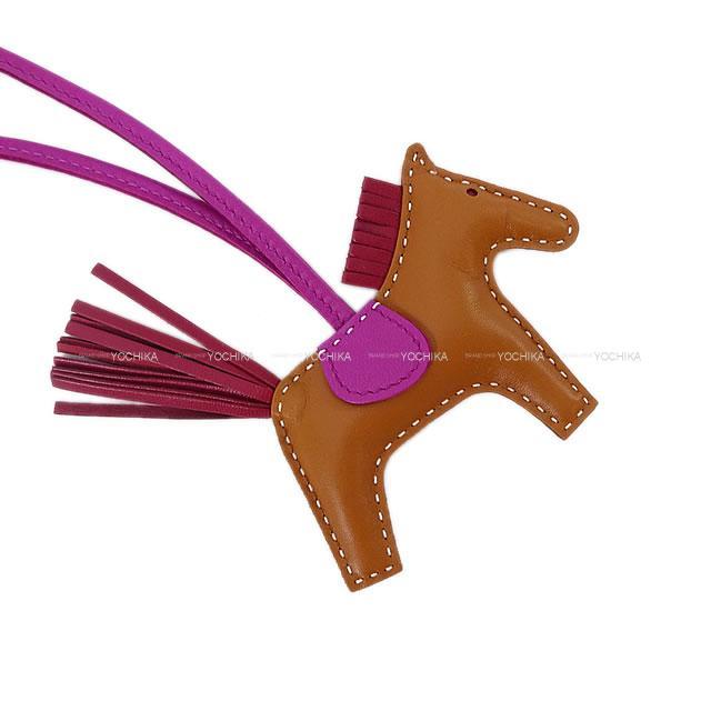 HERMES エルメス バッグチャーム ロデオ PM 白ステッチ ゴールド  